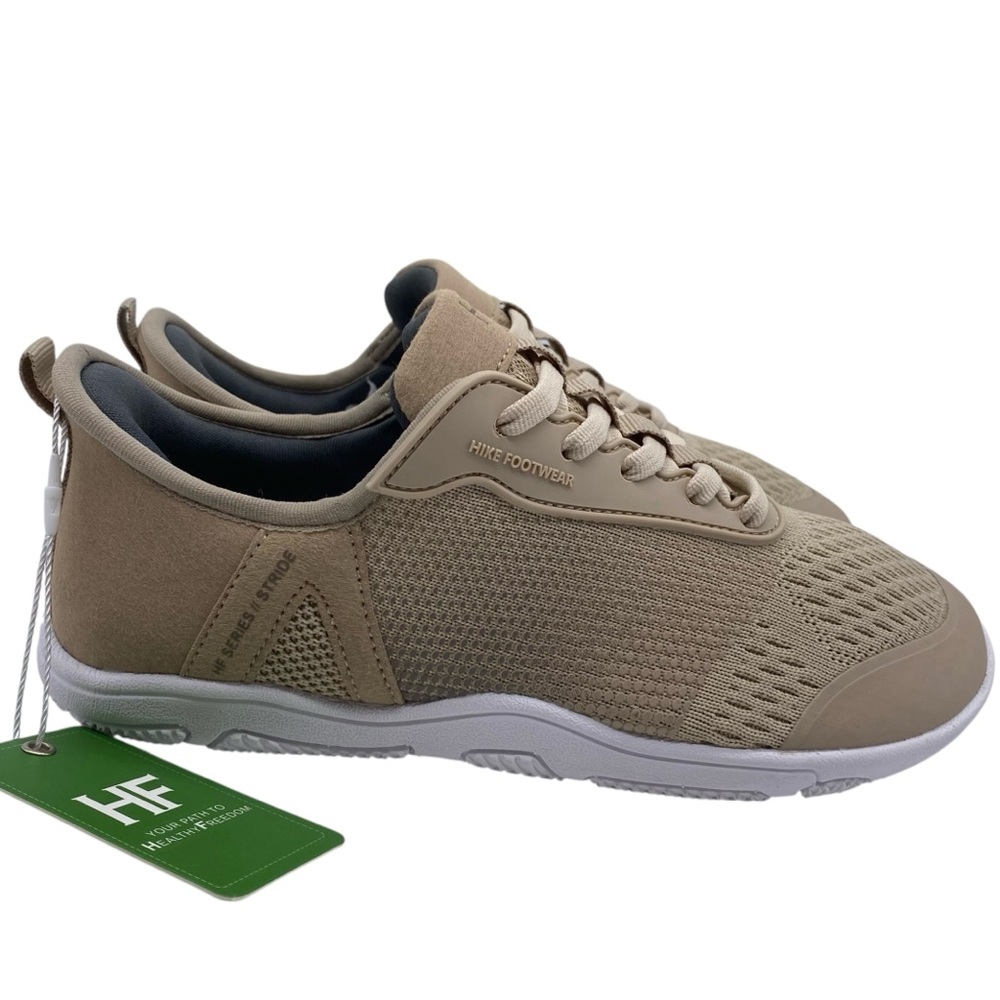 HF Hike Footwear Shoes Stride Hands-Off Ergonomic Barefoot Sz 6 Beige Walking - Picture 2 of 14